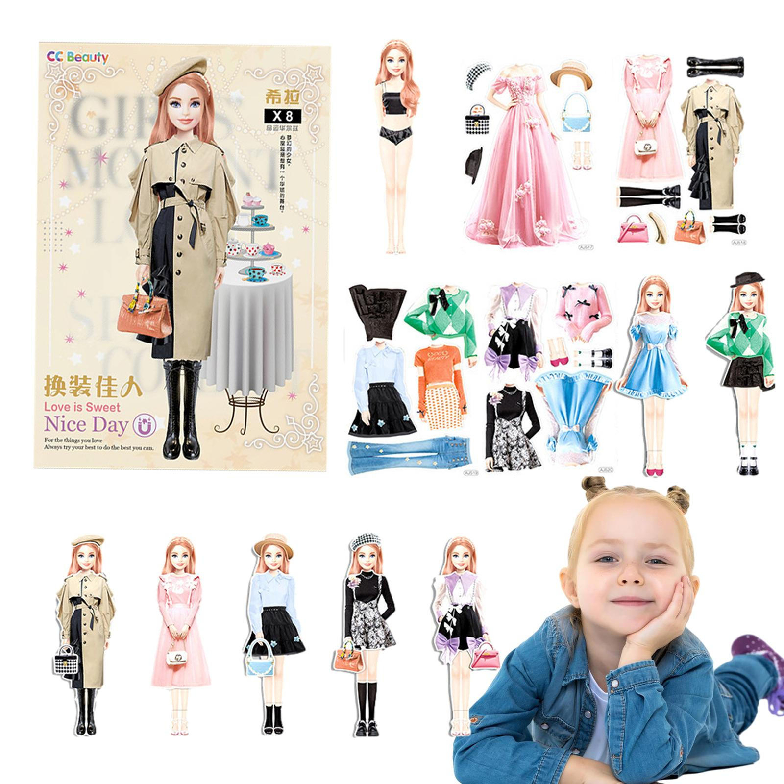 Dress Up Princess Paper Dolls For Girls DressUp Doll