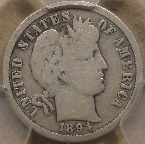 1894-O Barber Dime 10c PCGS Certified VG8