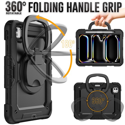 For iPad Air 1 2 9.7 5/6th 10th/9th/8th/7th Gen Pro Air 11 Heavy Duty Stand Case - Picture 76 of 220