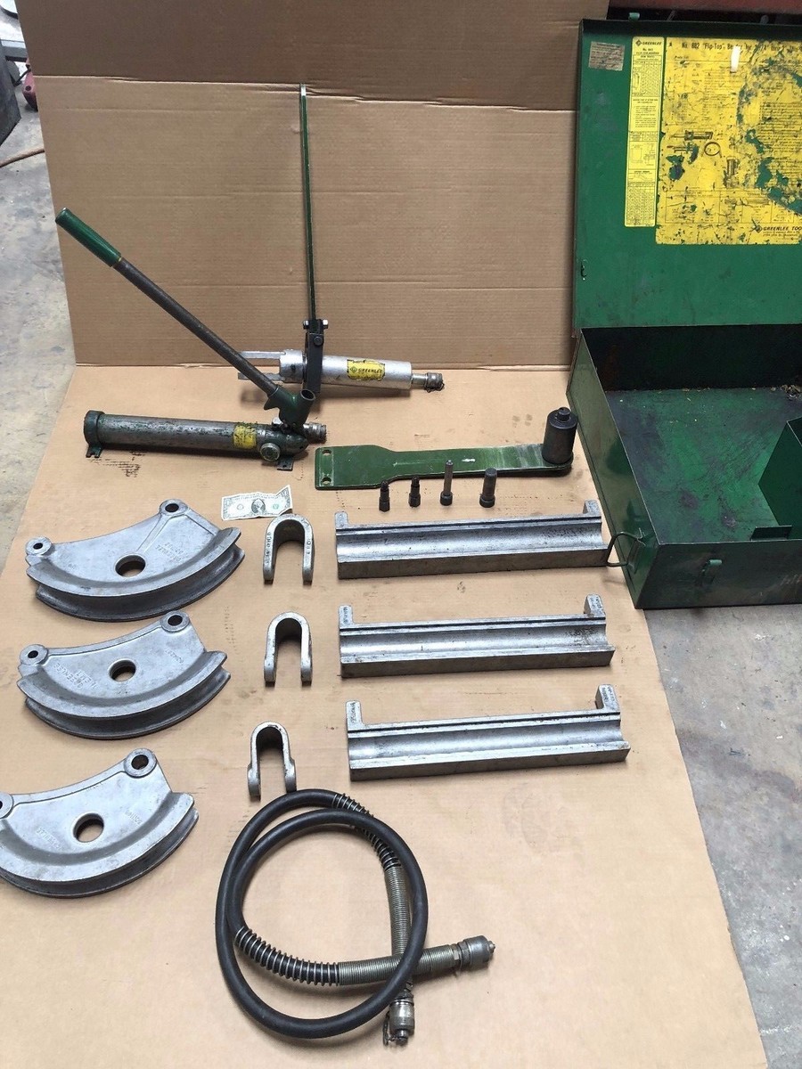 Greenlee 882 Flip Top Hydraulic Conduit Pipe Bender 1-1/4