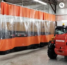 Waterproof Heavy Duty Industrial Commercial PVC Clear Curtain Enclosure Wall New