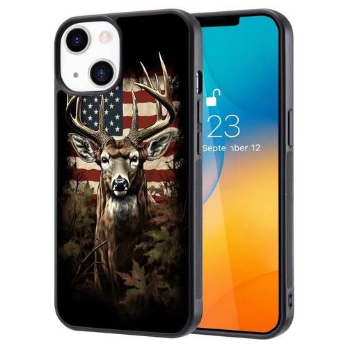 Hard TPU Cover american deer hunting design For iPhone SE XS XR Max 5 6 7 8 Plus - Picture 22 of 25