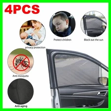 4Pcs SUV Side Window Sun Shade Visor Cover Mesh Shield UV Protection For Toyota
