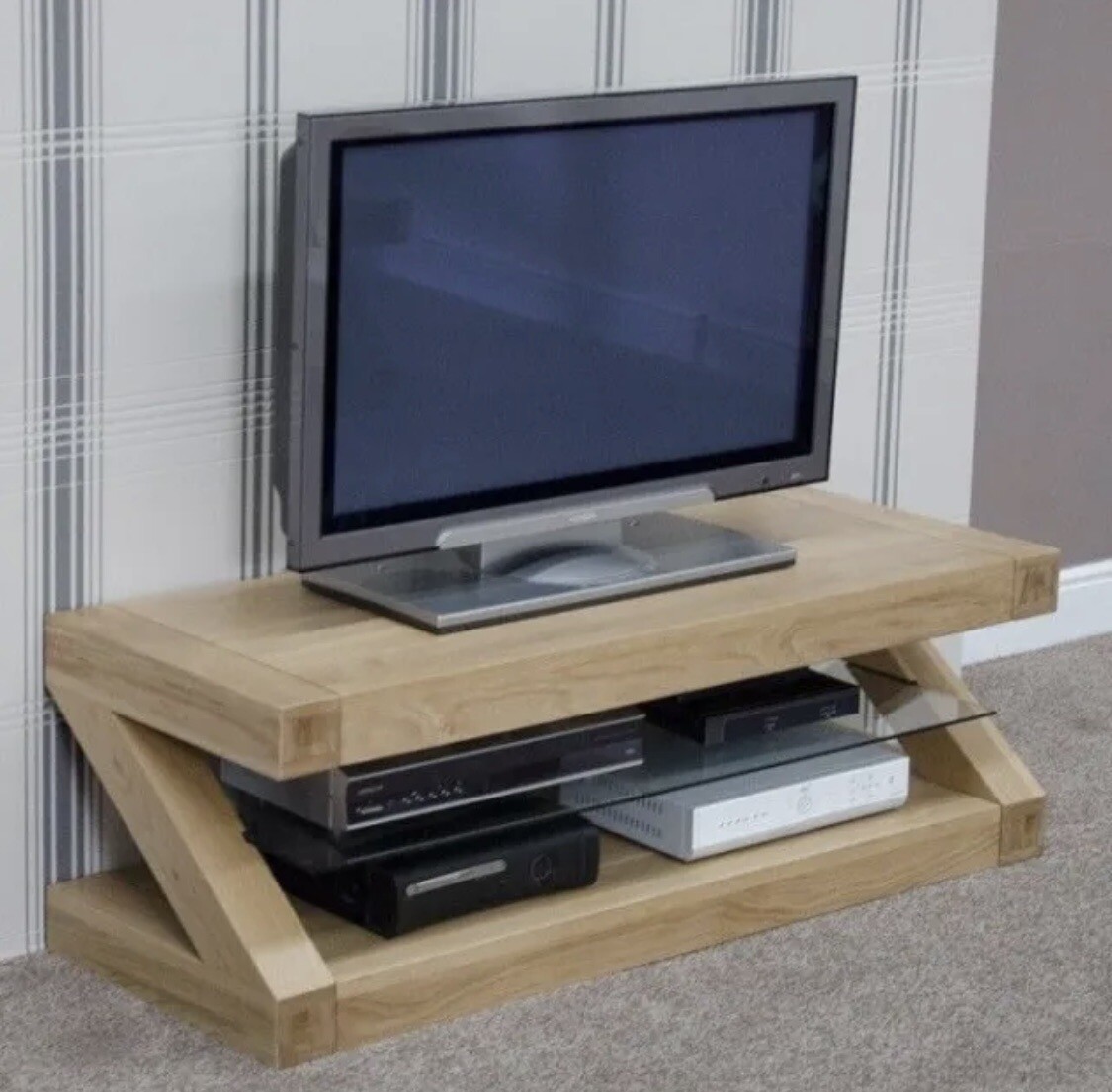 Oak TV unit eBay