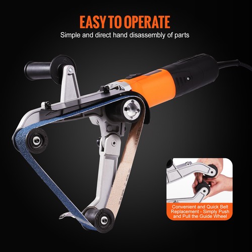 VEVOR Pipe Tube Polisher Sander 1300W 6 Variable Speeds with 50PCS Sanding Belts - Picture 5 of 12