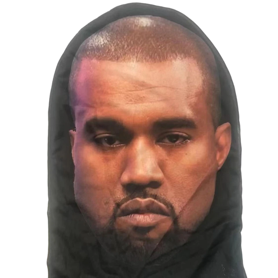 Kanye West Travis Scott Mask Full Face Rapper Shiesty Funny Cosplay Celebrity - Image 3 of 4