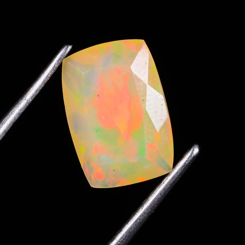 Natural White Fire Opal Octagon Cut Stones 2 Ct, October Birthstone 11x8x5 mm - Picture 4 of 6