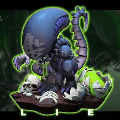 Cute Cartoon Alien 3D Unpainted Figure Model GK Blank Kit New Hot Toy In Stock - Picture 4 of 7