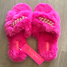 Lilly Pulitzer Layla Ru Pink Grenadine Slippers - Size 7/8