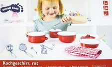 SMALL FOOT 13tlg Spielzeug Kinder Kochgeschirr Küchen Geschirr Töpfe NEU Legler