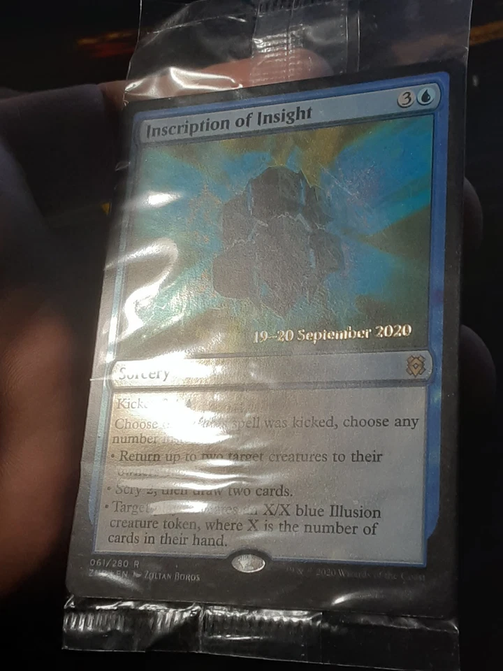 Inscription of Insight Prerelease FOIL x1 Unopened , ZR , MTG ,FREE SHIPPING - Image 3 of 4