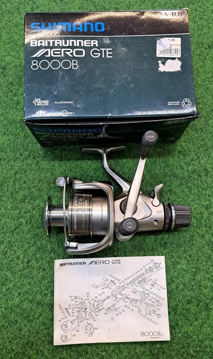 Shimano Baitrunner Aero GTE 8000B Freilaufrolle mit OVP Carp (2/2