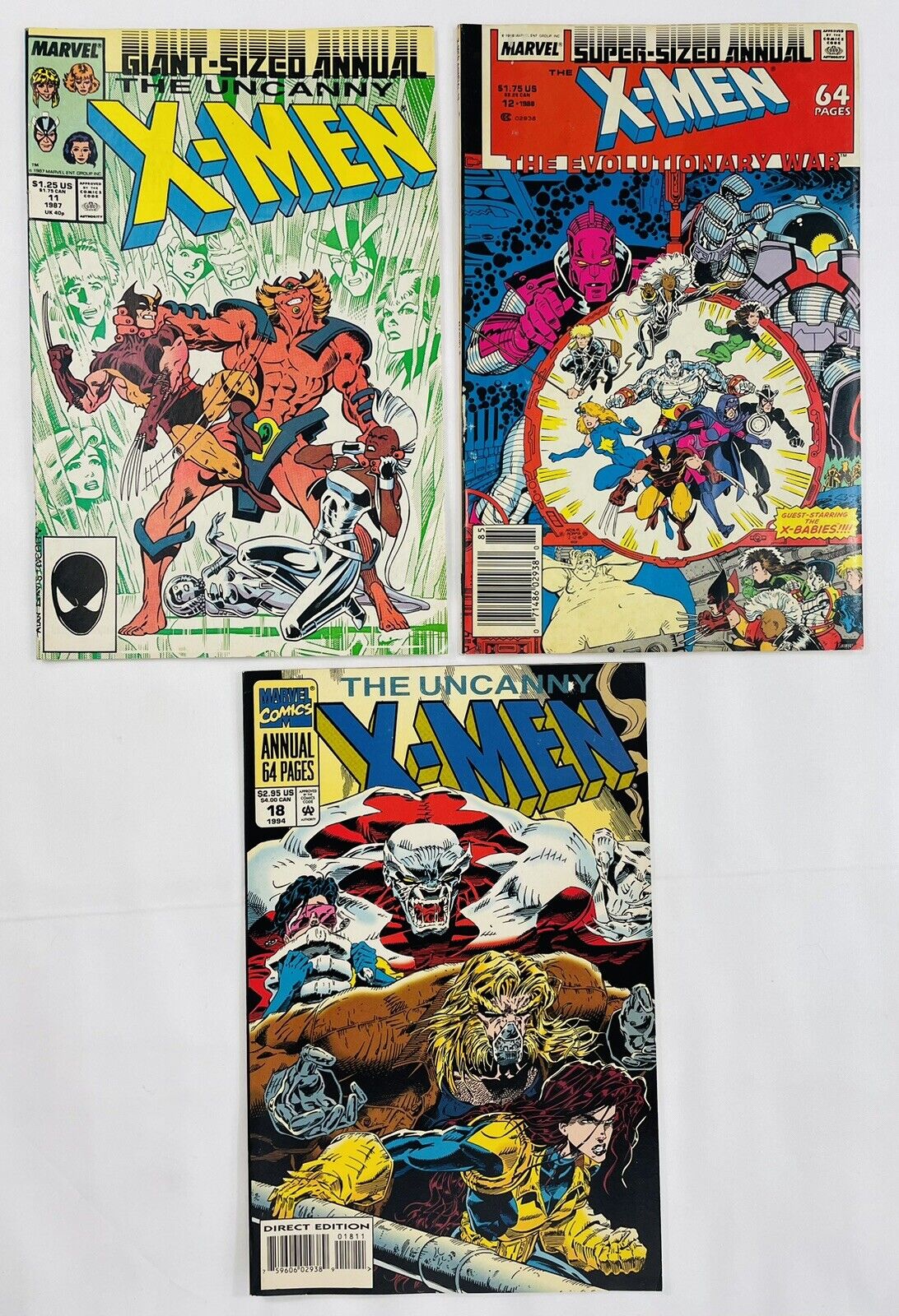 Uncanny X-Men Annual Lot 11 12 18 First Appearance of Horde Chris Claremont