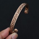 Pure Copper Magnetic Adjustable Handmade Vintage Bangle Jewelry CB-11-057 — photo 1