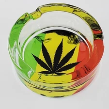 Heavy Glass Ashtray with 3.25" wide 909811-1