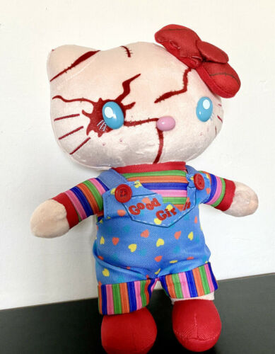 Hello Kitty Chucky Child's Play 9" inch Plush Stuffed Doll Japanese Kawaii Gift - Picture 1 of 3