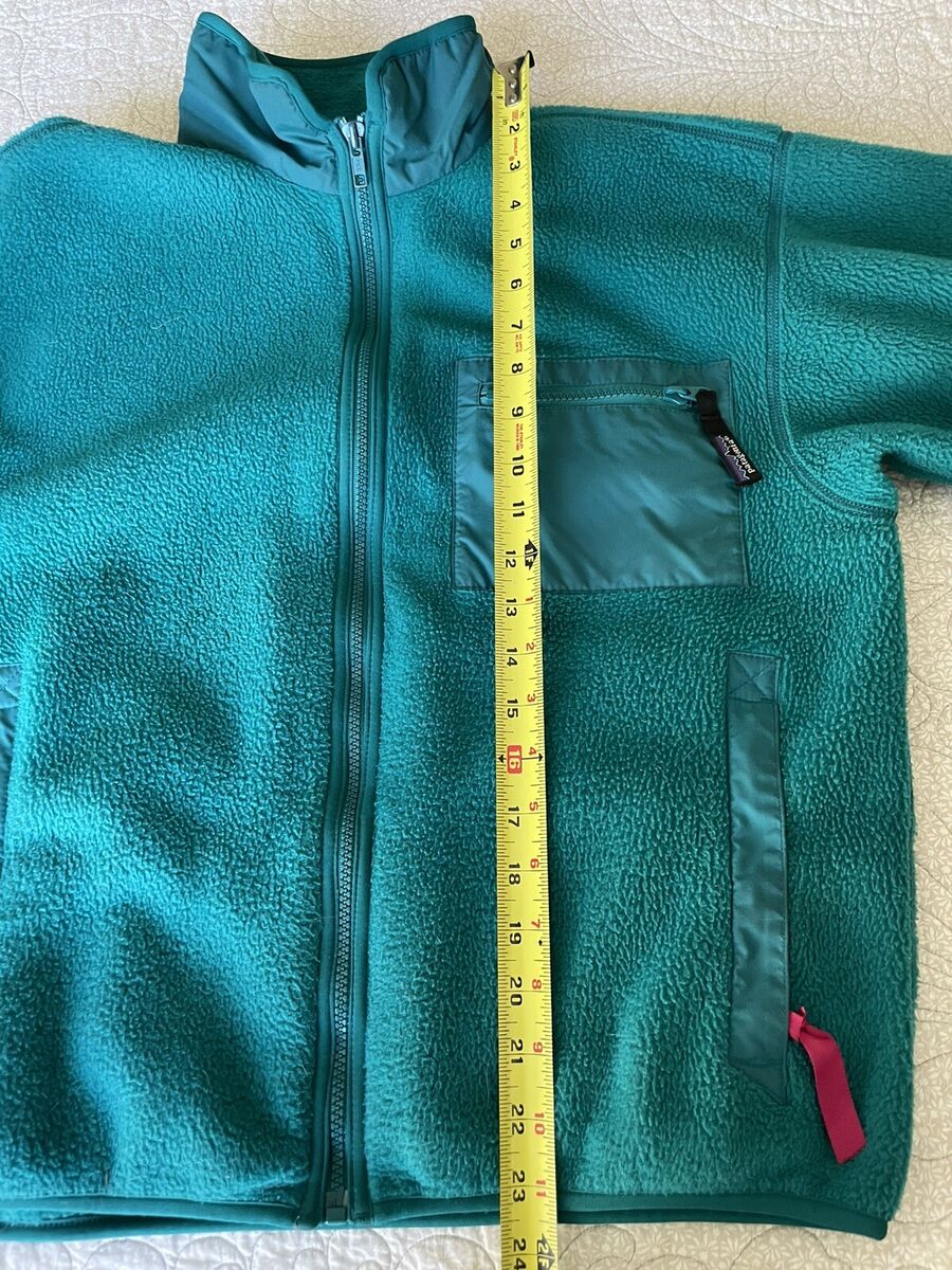 Vintage Patagonia Made in USA 90s Full Zip Fleece Teal Blue Vintage Patagonia Made in USA 90s Full Zip Fleece Teal Blue