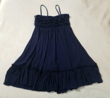 Weissman Navy Blue Ruffle Hem Dance Dress Party Cocktail Banquet Wedding Prom