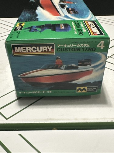 MITSUWA Motor boat Mercury Custom 17.RO Model kit w/ Motor Rare New Open Box - Picture 15 of 18