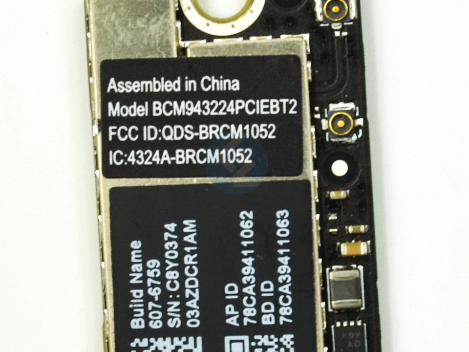 NUEVA Tarjeta Puerto Aire WiFi Bluetooth para MacBook Air 11" 13" A1465 A1466 2012 Foto 3 de 4