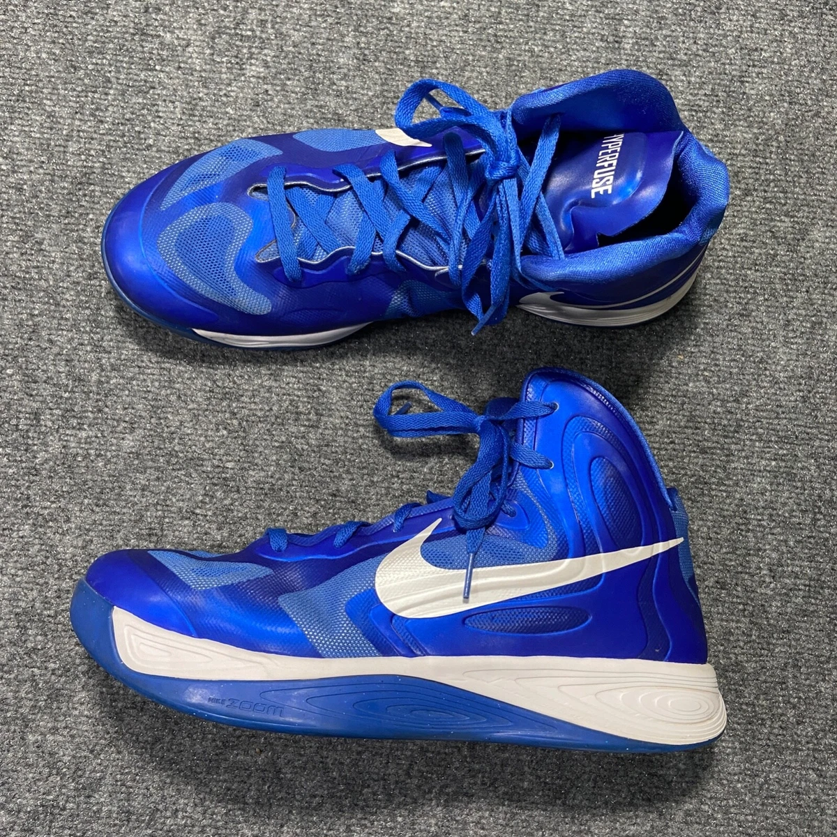 Nike Sneakers Mens 13 Blue Hyperfuse 2012 Basketball 525019 400