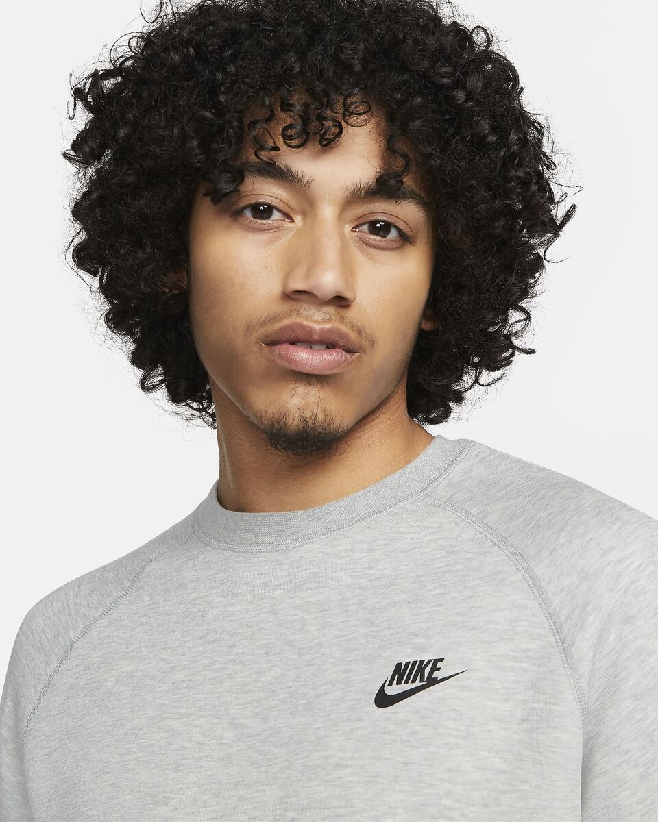 Nike Sportswear Tech Fleece Crew Sweatshirt Dark Heather Nike Sportswear Tech Fleece Crew Sweatshirt Dark Heather