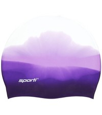 Multi Color Silicone Swim Cap - Multi Purple