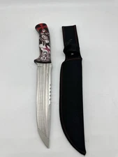 Templar Crusader Knight Fixed Blade Knife – Stainless Steel w/ Sheath