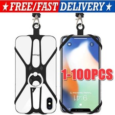 Cell Phone Strap Neck Lanyard Case Sling Necklace Cord Holder Silicone Ring LOT