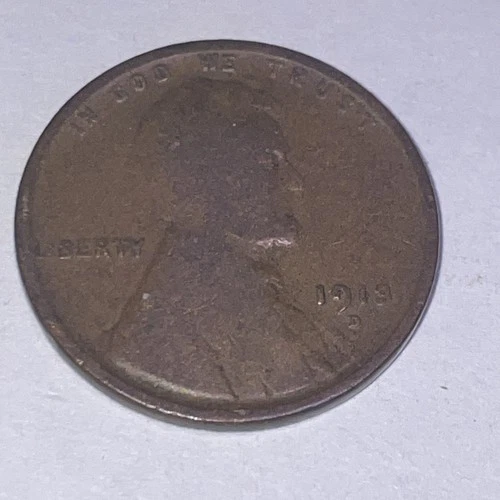 1913-D Lincoln Wheat Cent Good Condition Early Date Penny 1c One Cent