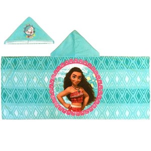 Disney MOANA Hooded TOWEL 51x22" COTTON Age 3-7 ~ New with Tags