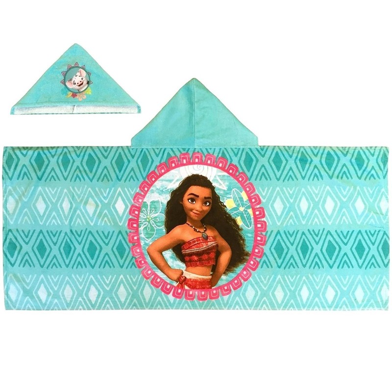 Disney MOANA Hooded TOWEL 51x22" COTTON Age 3-7 ~ New with Tags