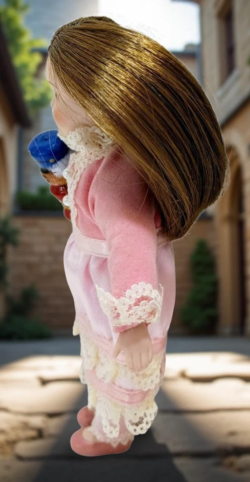 Muñeca de Navidad American Girl Samantha Clara Cascanueces Porcelana Cabeza Extremidades Leer Foto 4 de 4