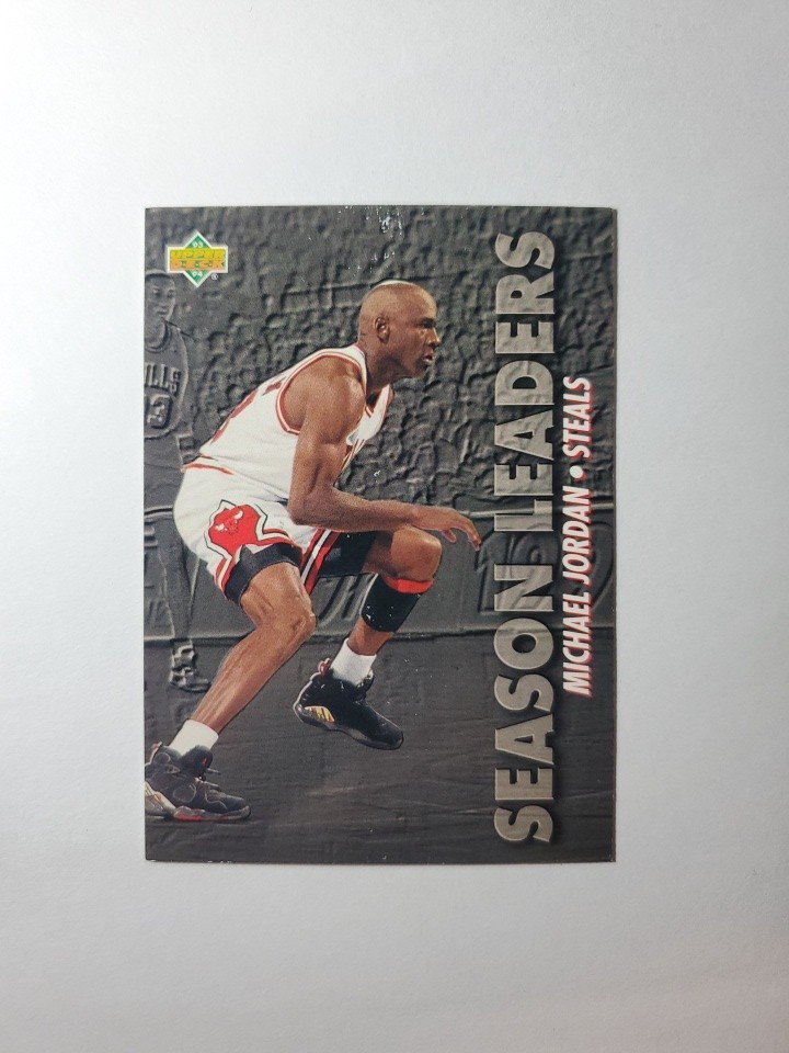Michael Jordan Season Leaders Insert 1993-94 Upper Deck #171 Surface Issues