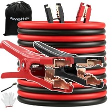 2 Gauge 20 Feet Heavy Duty Jumper Cables,Long Booster Jumping Wires