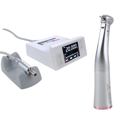 Dental Electric Micro Motor + 1:5 High Speed LED Handpiece Contra Angle 4 Holes