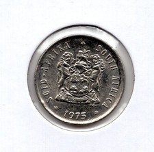 1975 South Africa 5 Cents Mintage 21,982,000 (408)