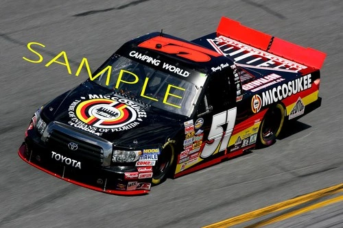 KYLE BUSCH #51 MICCOSUKEE TRUCK RACING ON TRACK DAYTONA 13X19 GLOSSY POSTER #W37