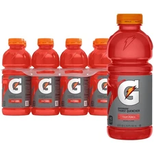 Gatorade Thirst Quencher Sports Drink, Fruit Punch, 20oz Bottle, 8 Pack, Electro