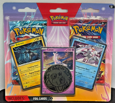 Pokemon Enhanced 2 Pack Blister - Zekrom Latios Palkia Cosmos DESTINED + JOURNEY