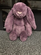 Jellycat Medium Bashful Plum Bunny New With Tags NWT retired