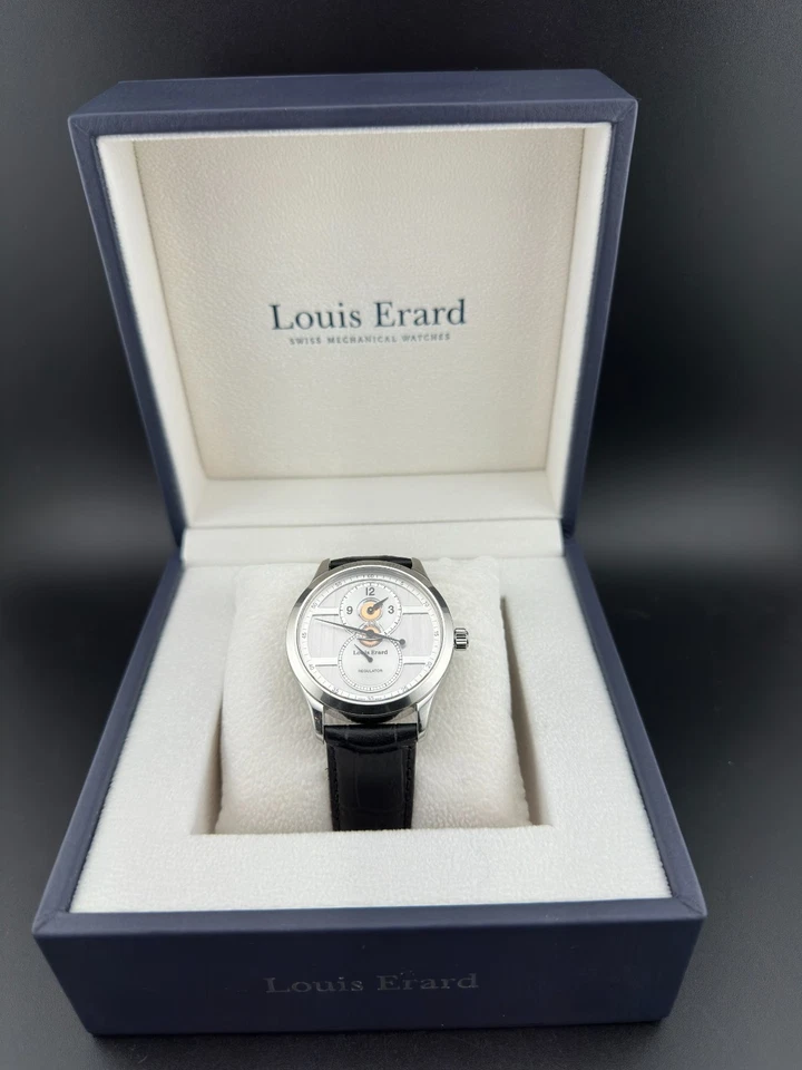 Louis Erard 1931 Regulator LE Men's Manual Wind 40mm Stainless Steel Watch - Image 3 of 4
