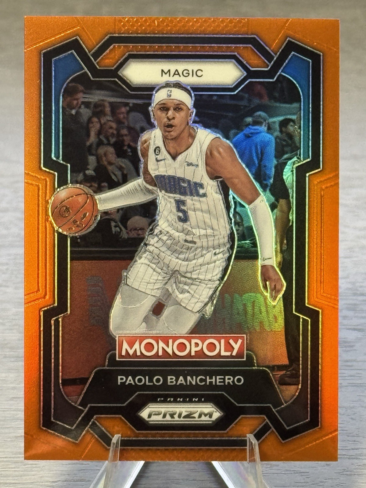 🔥🏀PAOLO BANCHERO 2023-24 Panini Prizm Monopoly Orange Refractor /124 MAGIC🏀🔥