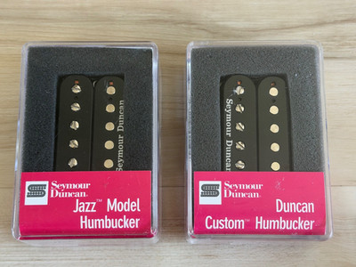 Seymour Duncan Jazz SH-2N and Custom SH-5 black humbucker guitar pickup set