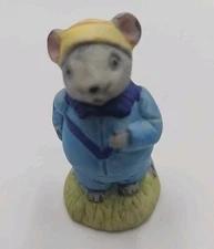 Russ Berrie & Co Jogger Mouse Figurine Trinket EUC