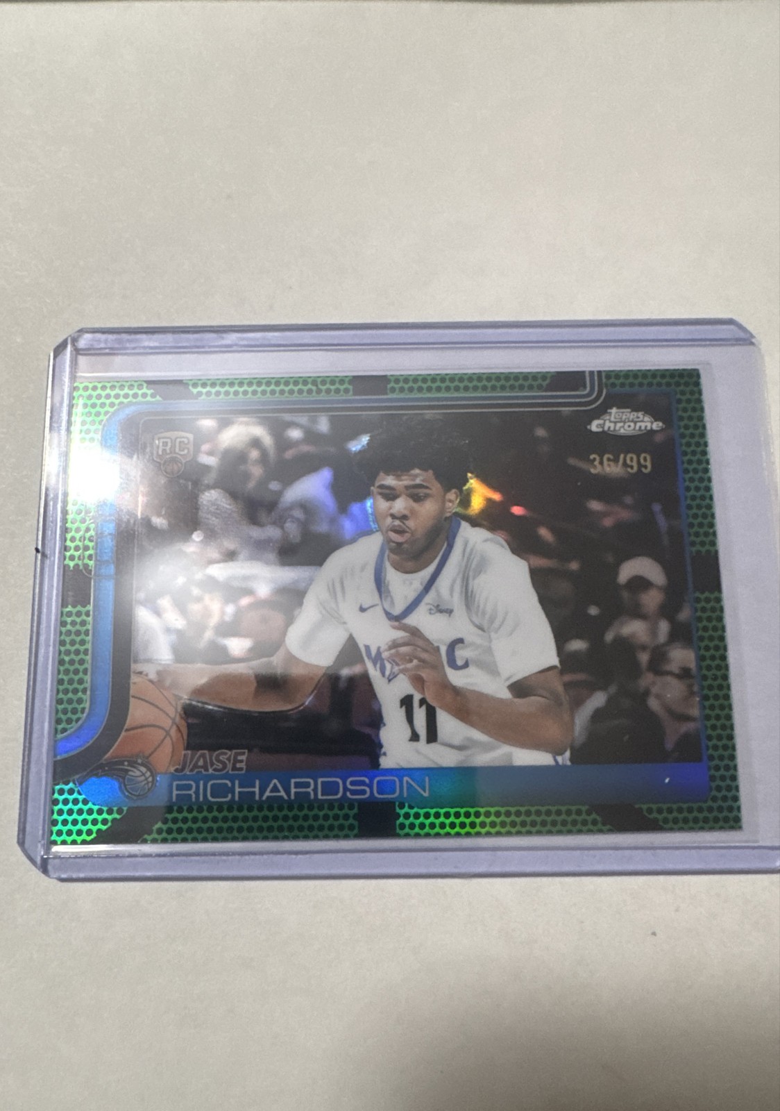2025-26 Topps Chrome - Jase Richardson #275 Green Refractor /99 (RC)