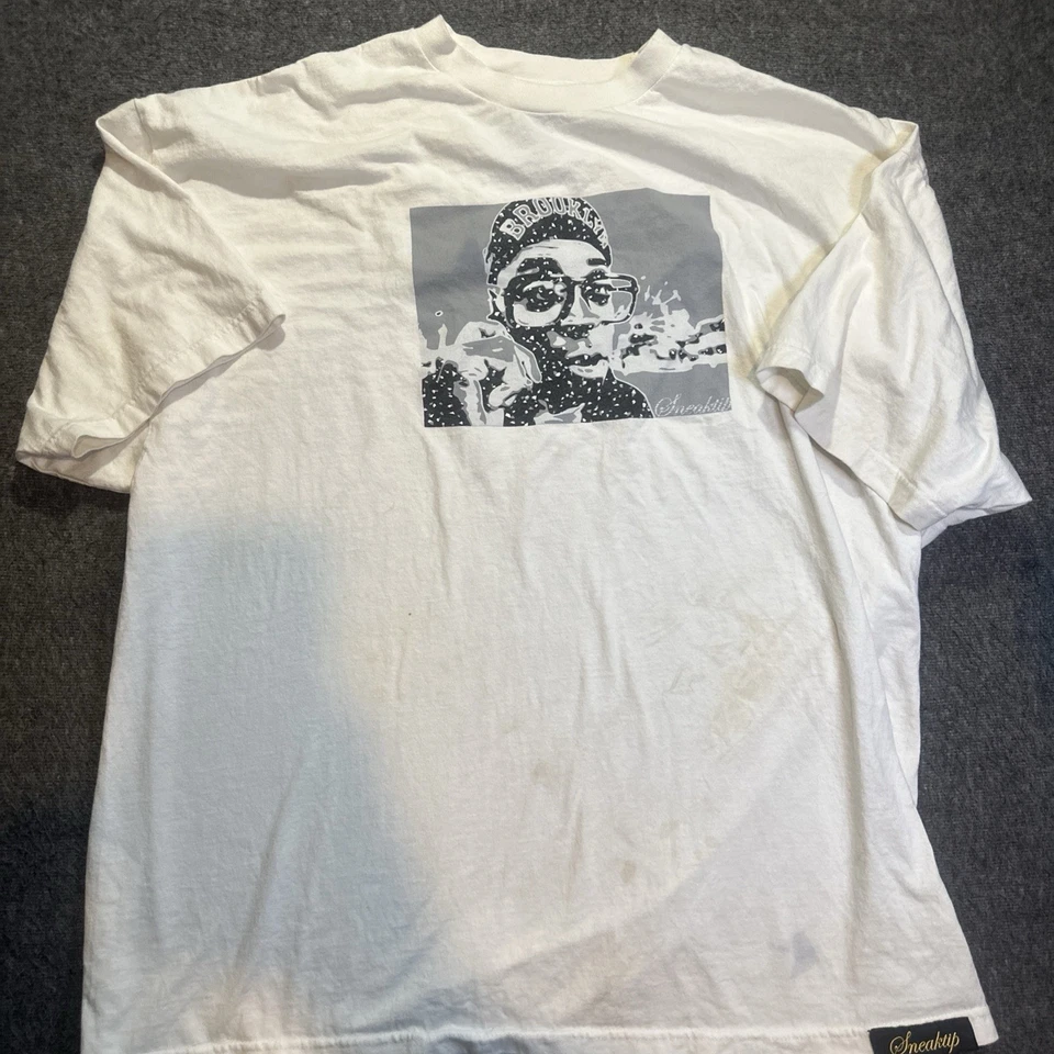 Camisa Crooklyn De Colección Años 90 Distressed Thrashed Para Hombre’s 3XL XXXL Sneaktip Suelta Grunge Foto 3 de 4