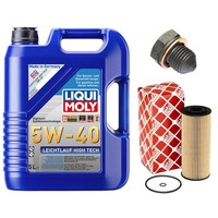 MotoröL Filter Set 5W-40 5 Liter + ÖLablassschraube FüR Seat Vw Polo Caddy Ii