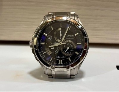Citizen Eco Drive E870 04K20 Watch 42mm Solar Working Clean No Box Rare