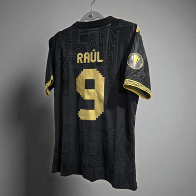 Mexico National Team - Gold Black 25 - RAUL # 9 - 4XL (Run Small